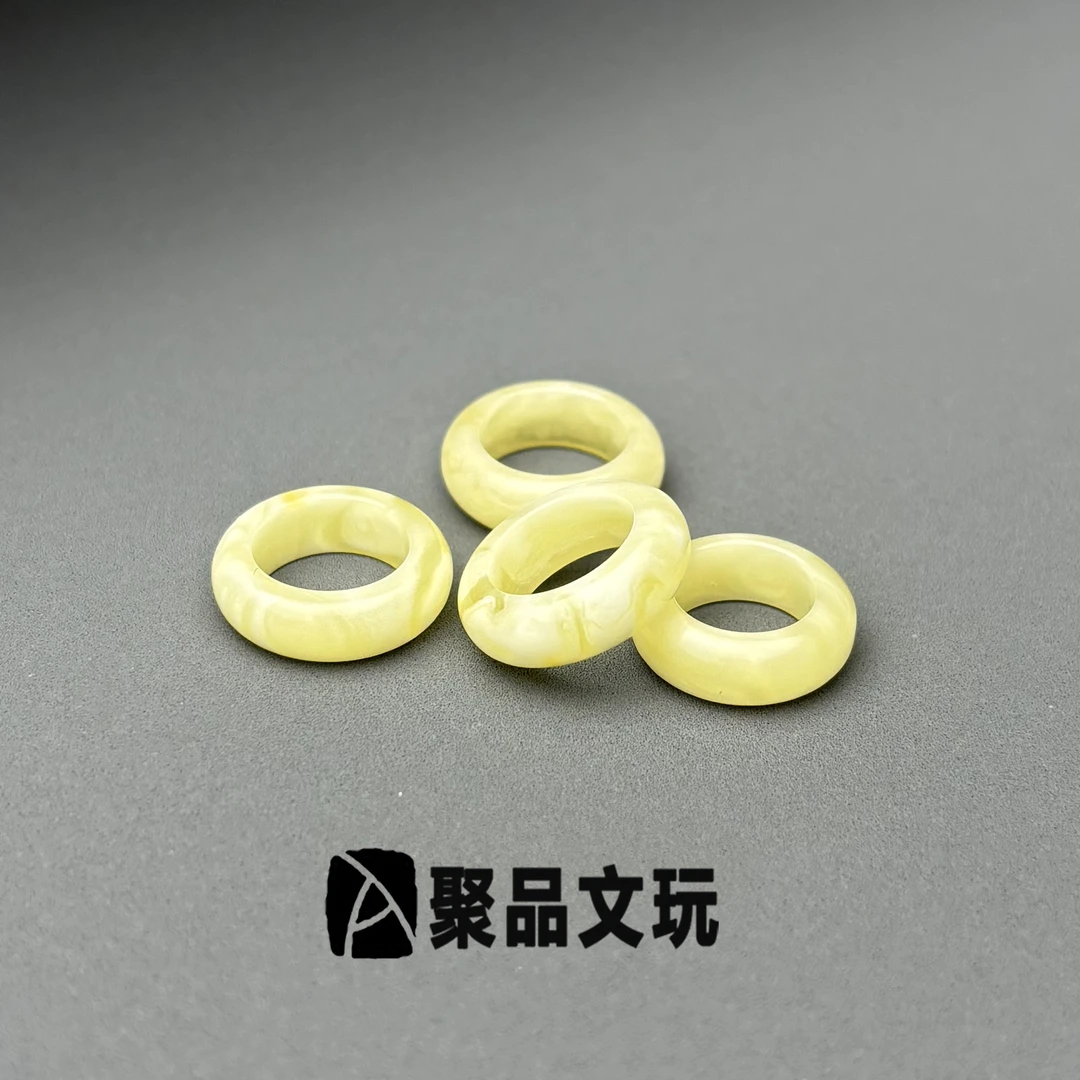 天然原矿精工蜜蜡跑环卡环平安扣隔珠老型圆珠文玩手串DIY配饰