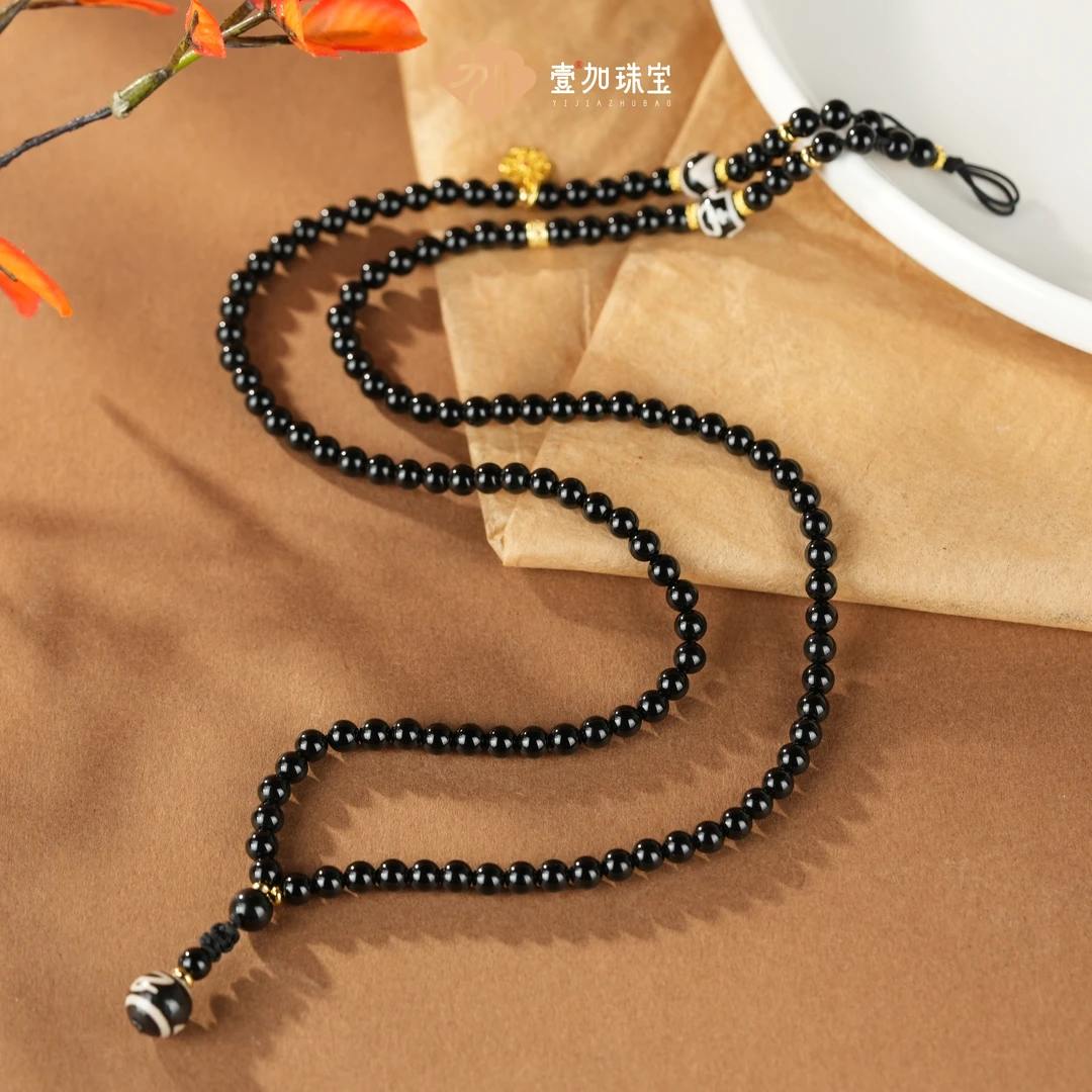 小青|手工设计财财黑色玛瑙万能链多样性发一0766Z