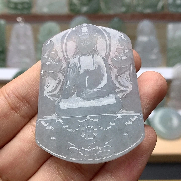 翡翠未镶嵌颈饰素衣