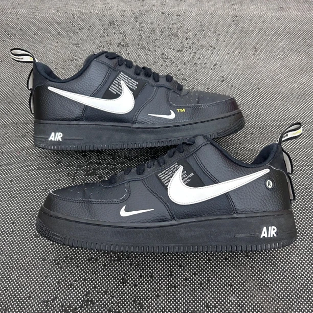 90新 NIKE/耐克 43码 空军一号 af1 解构 黑白 无盒 复古板鞋