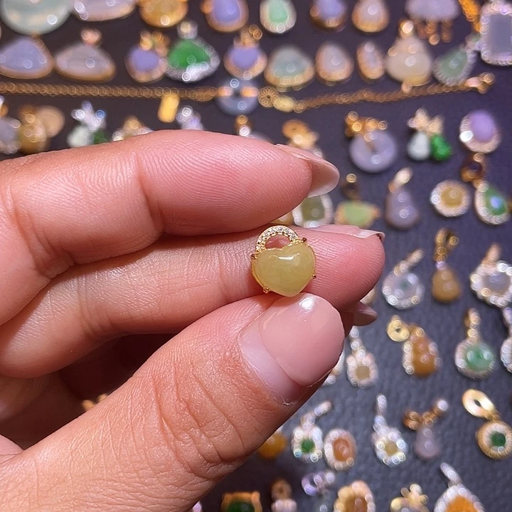 翡翠银S925镶嵌颈饰