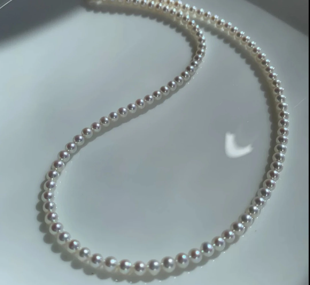 【冰哥推荐】天然珍珠项链 小米珠3-4mm  多样性发一条