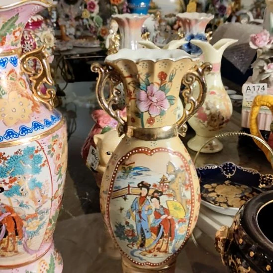 陶瓷花瓶高30厘米微瑕特价出不退换