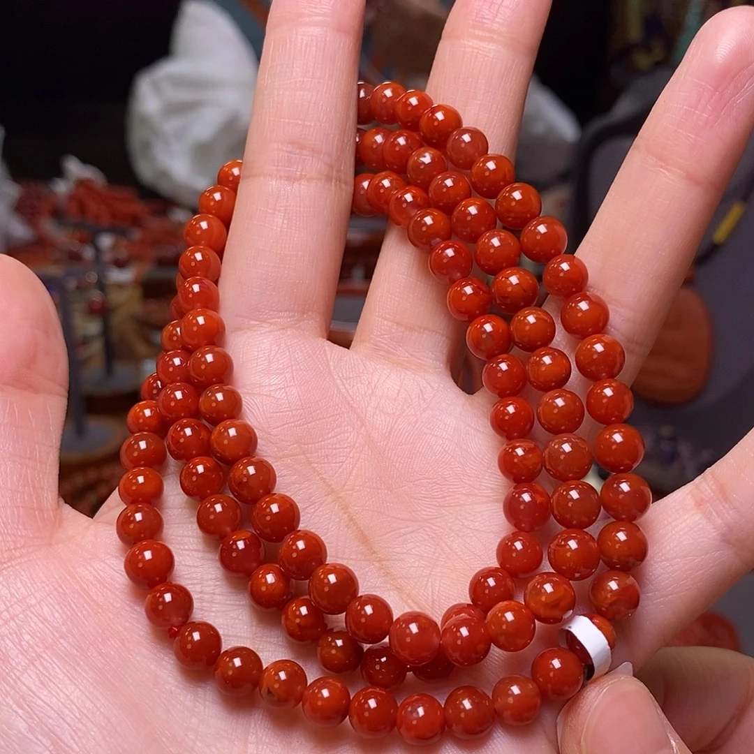 南红玛瑙多圈未镶嵌大*