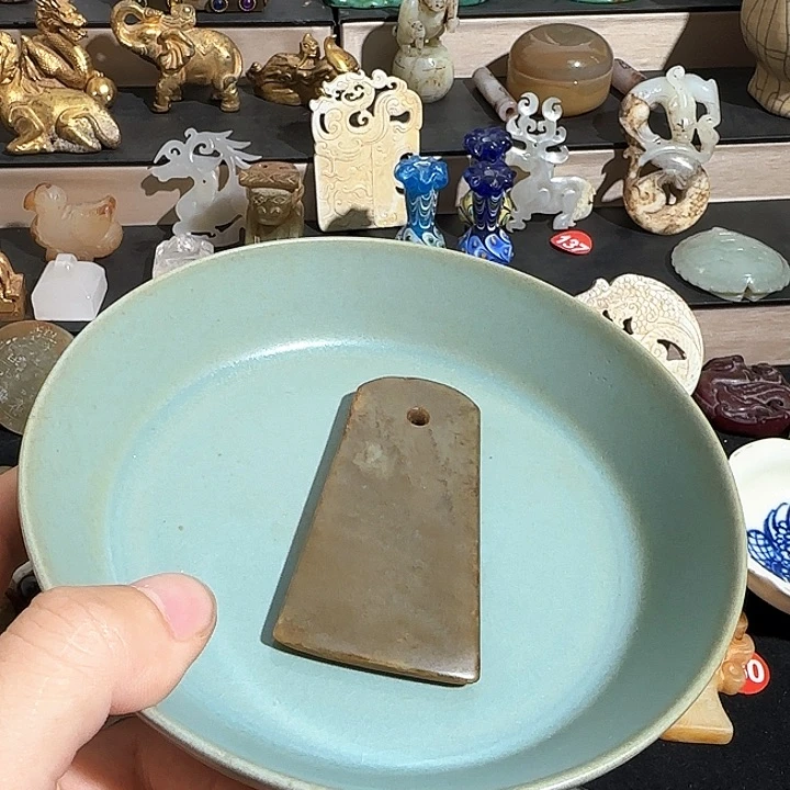 瓷片摆件恭喜发财恭喜结缘1