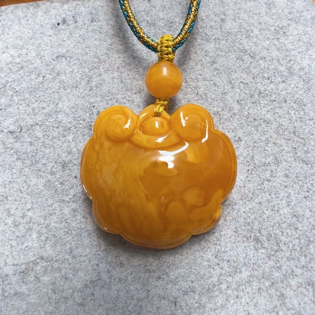 蜜蜡项链未镶嵌蜜蜡吊坠