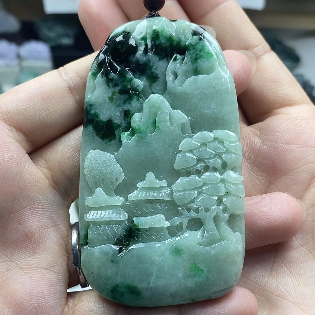 颈饰未镶嵌翡翠牌子