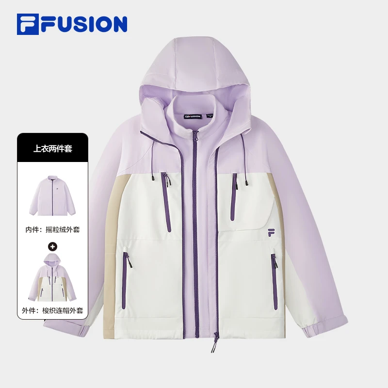 FILA斐乐2025秋冬新款户外登山服旅游保暖防风外套T11W547703F