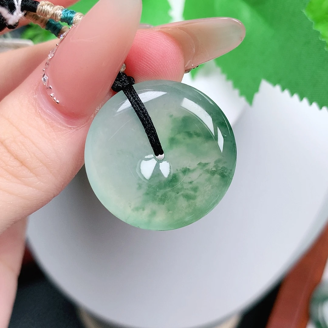 翡翠未镶嵌颈饰平安26-6