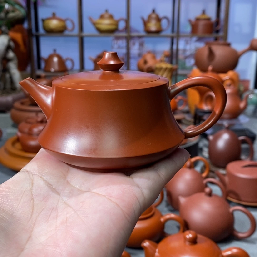 茶壶紫砂老安顺章广鑫单印柱础壶120c