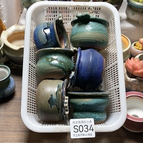 紫砂花盆034瑕疵品口径6厘米无售后