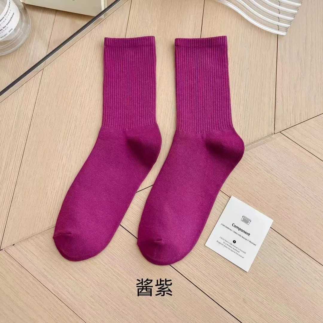 【骑行高弹舒适无压袜子酱紫色】ILPALADINO骑行无压袜子春夏秋