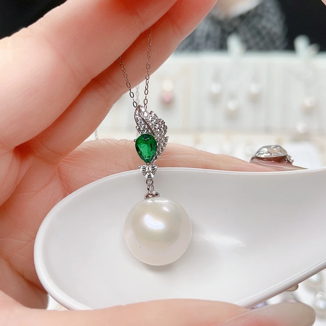 吊坠(赠链)银S925镶嵌淡水珍珠