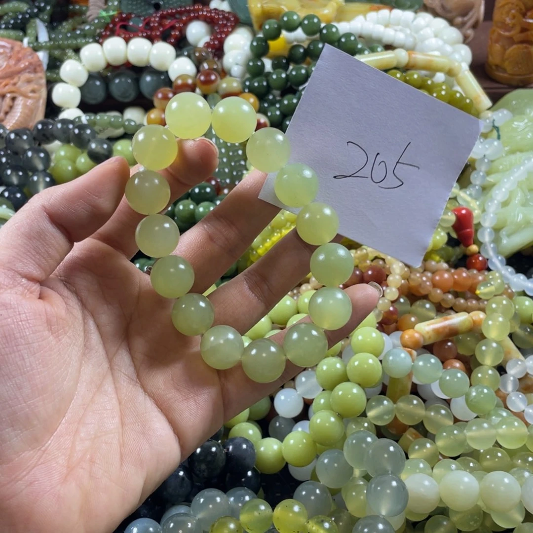 未镶嵌蛇纹石玉手串