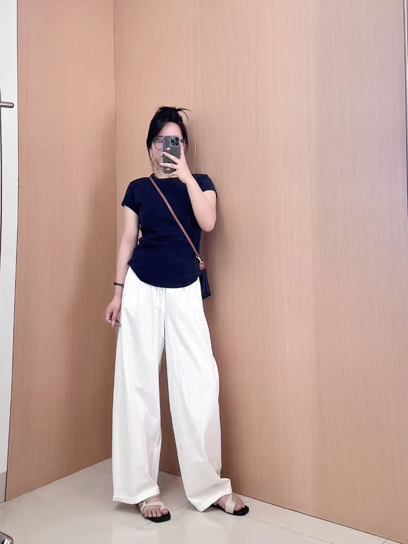 our/小蛮腰 高定系 细节满满舒适显瘦修身不紧身 夏日T恤