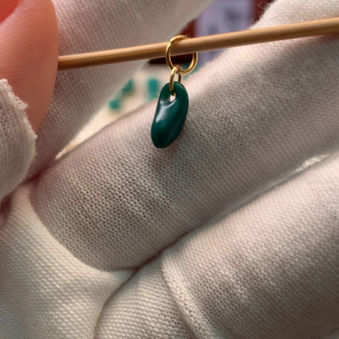 绿松石18K金镶嵌配饰