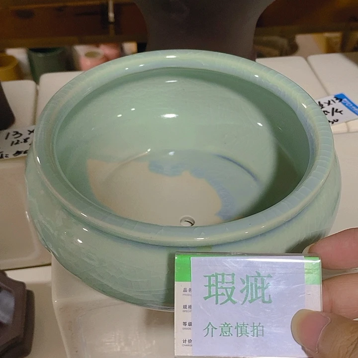 摆件多肉瑕疵盆有孔