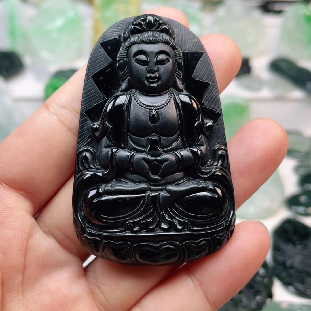 翡翠颈饰未镶嵌观音