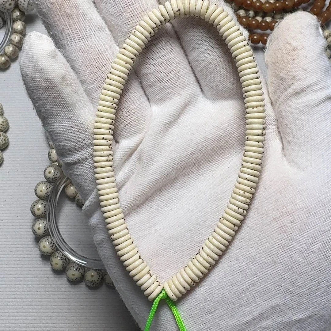 手串星月菩提原生态原白大留白细星手持