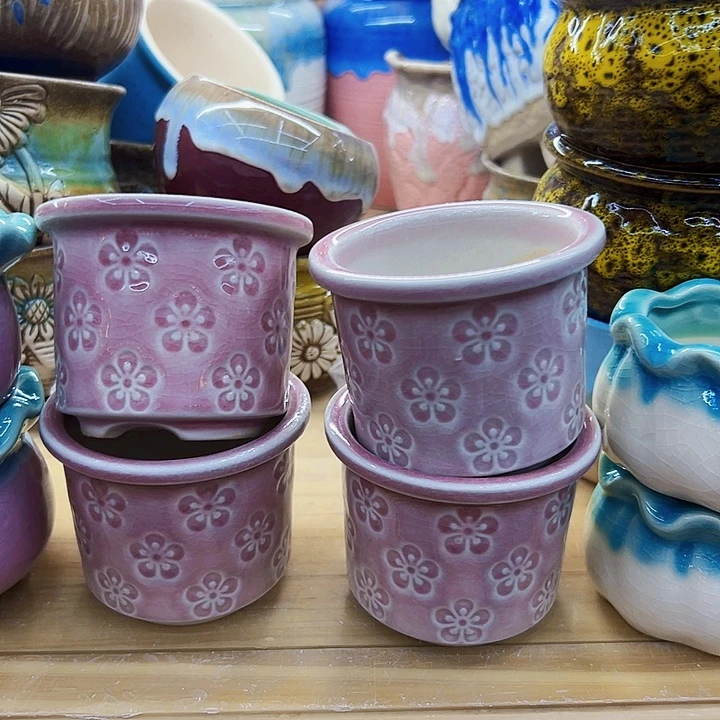 有孔，满10元发货多肉陶瓷花盆