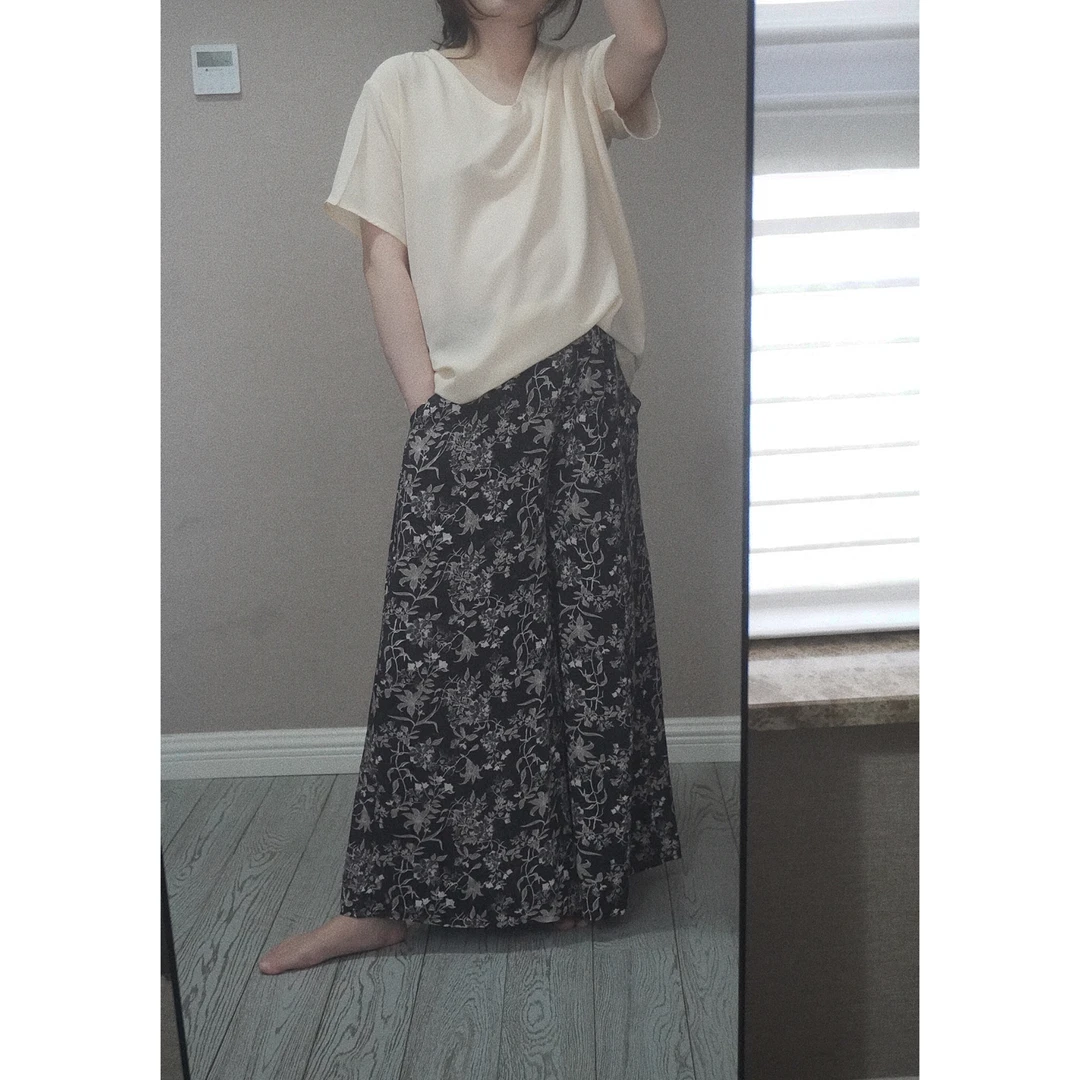 桑蚕丝鸡心领上衣（尺寸详情页）