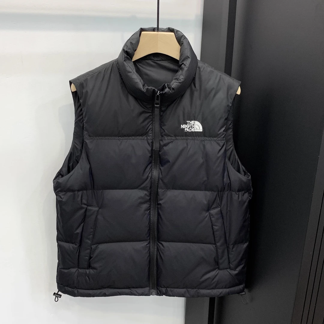 2025冬季新款男士外套潮牌白鸭绒马甲保暖羽绒服刺绣休闲坎肩背心