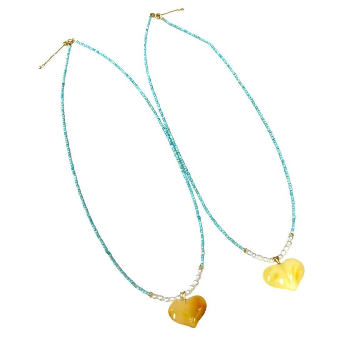 蜜蜡小米珠项链*（多样性发一件）