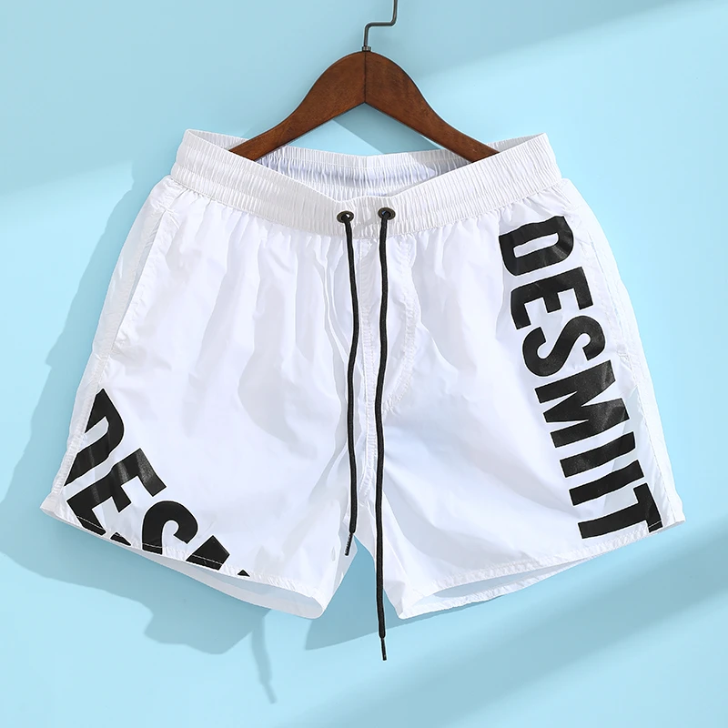 新款夏季男士宽松速干沙滩裤低腰高级感短裤透气运动休闲三分裤男