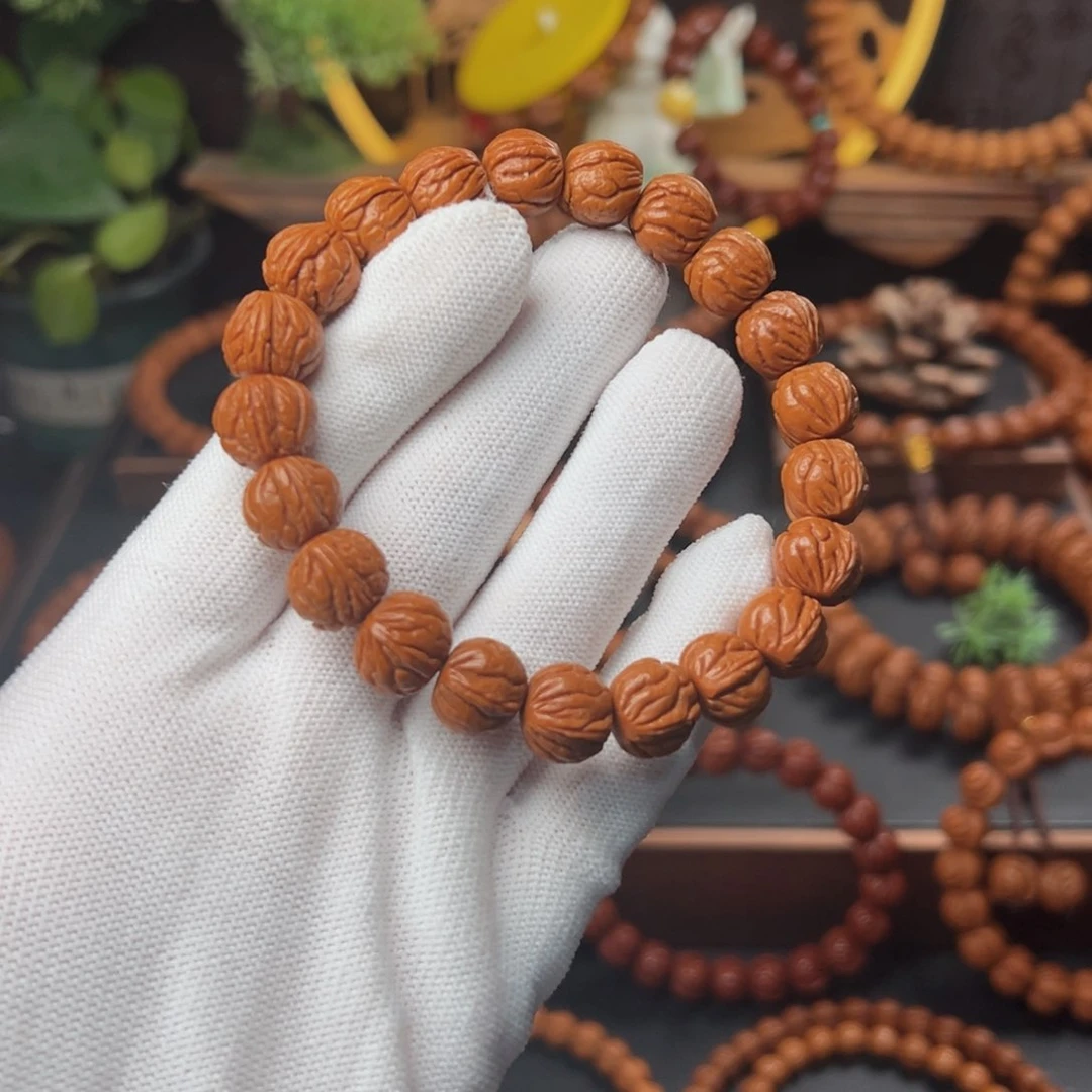 吊坠桃核1.2玉龙脊手串