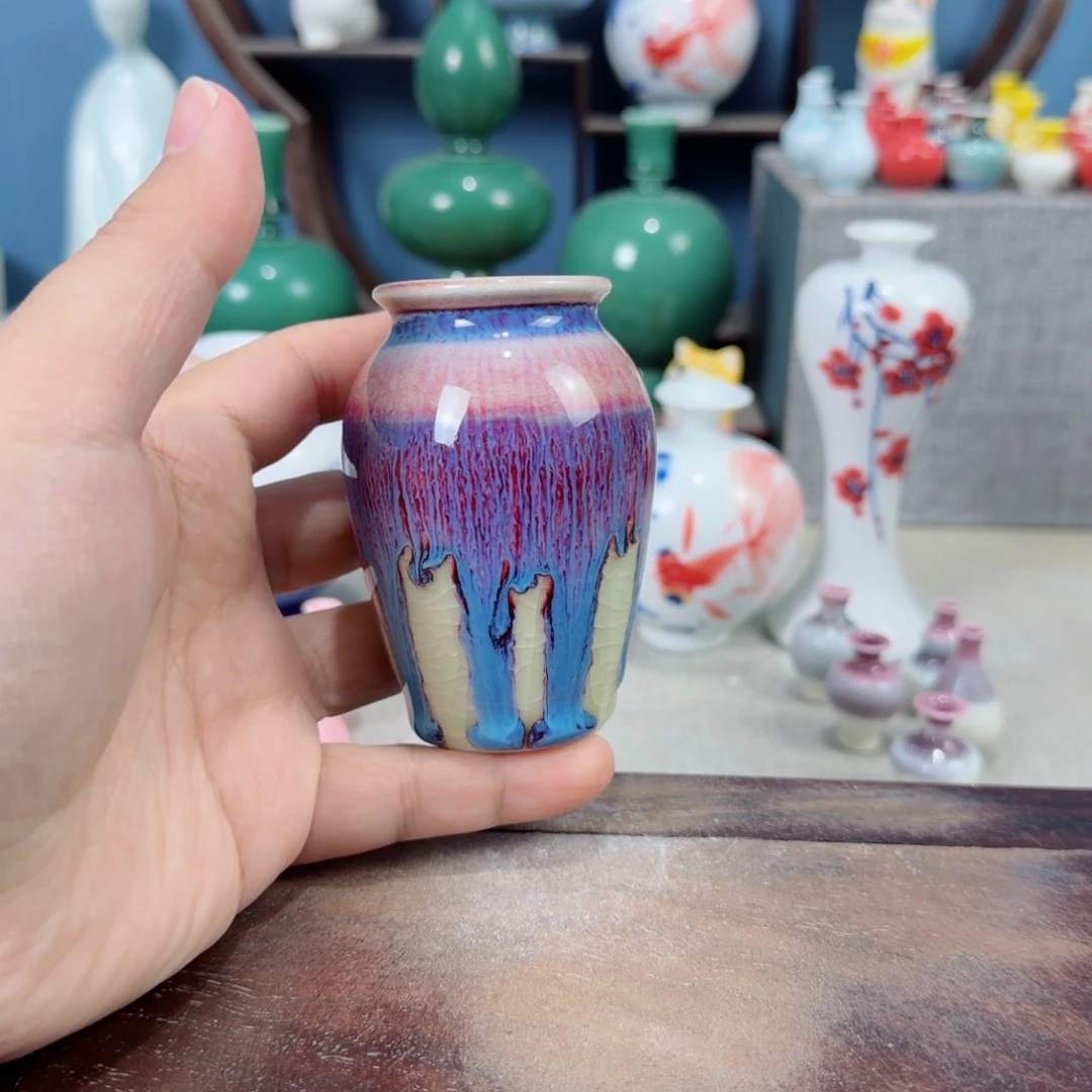 陶瓷手工小花器摆件