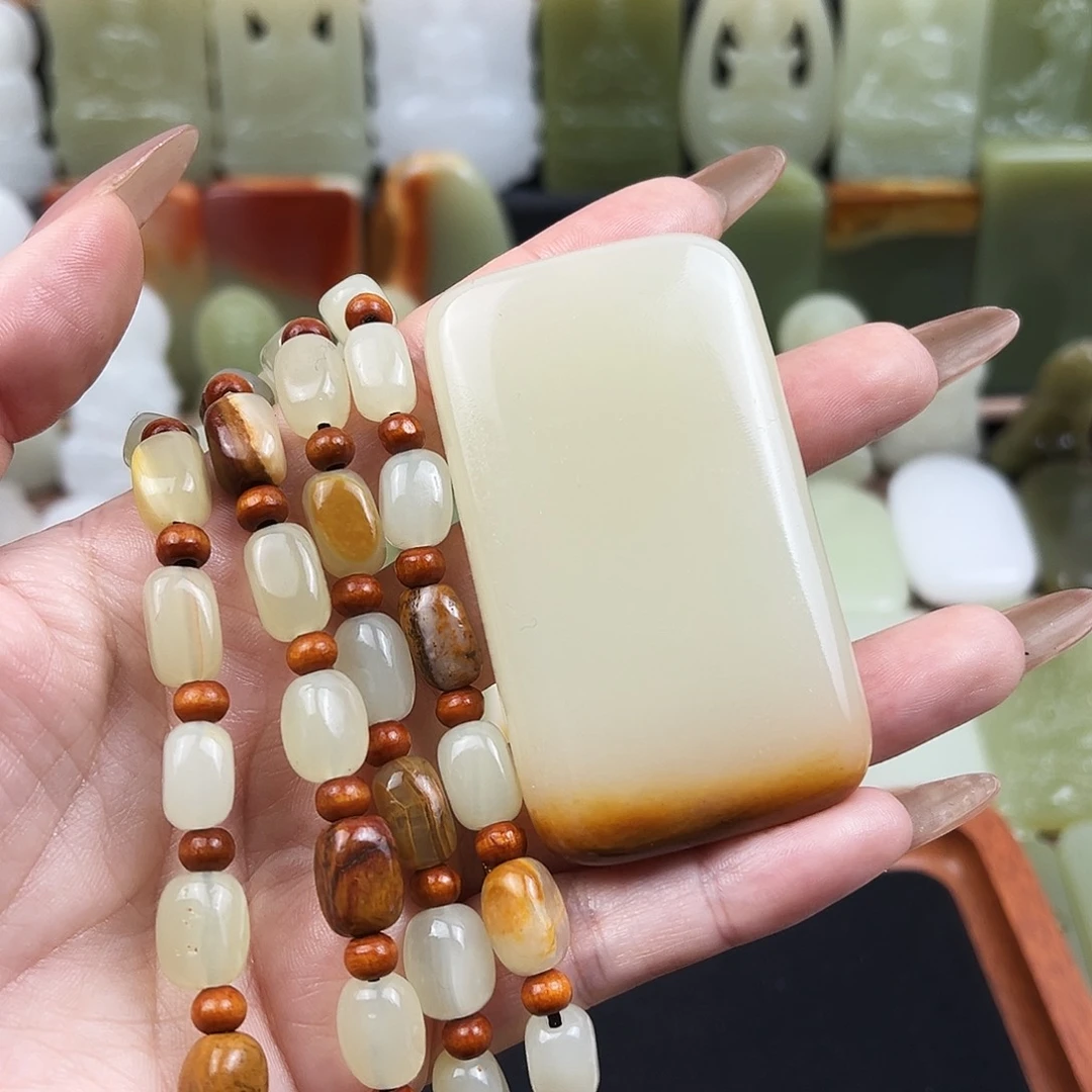 花皮特色平安牌吊坠