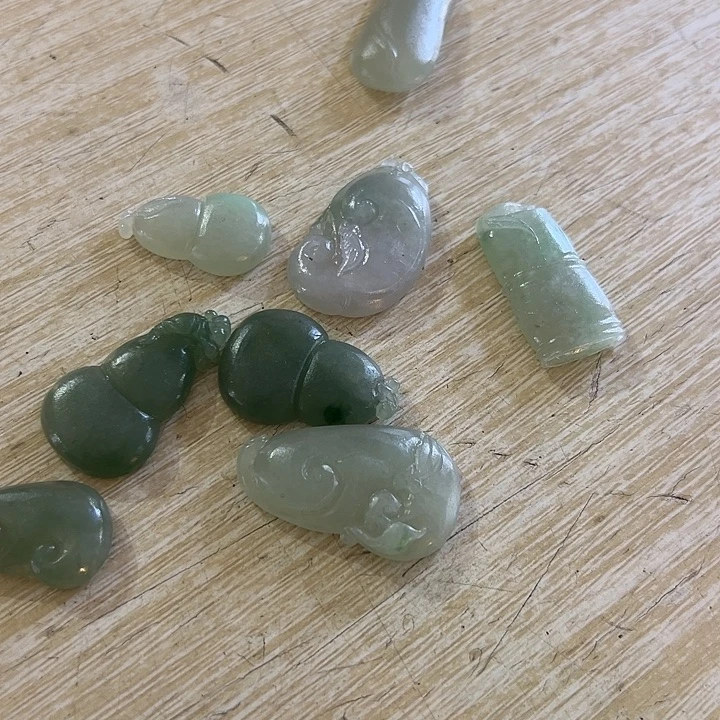 生***2定制翡翠未镶嵌竹节