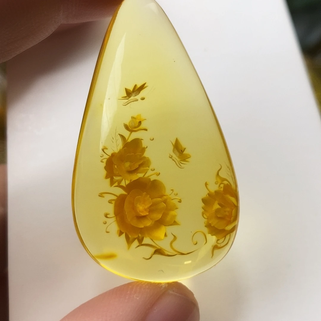 金珀未镶嵌吊坠(不含链)