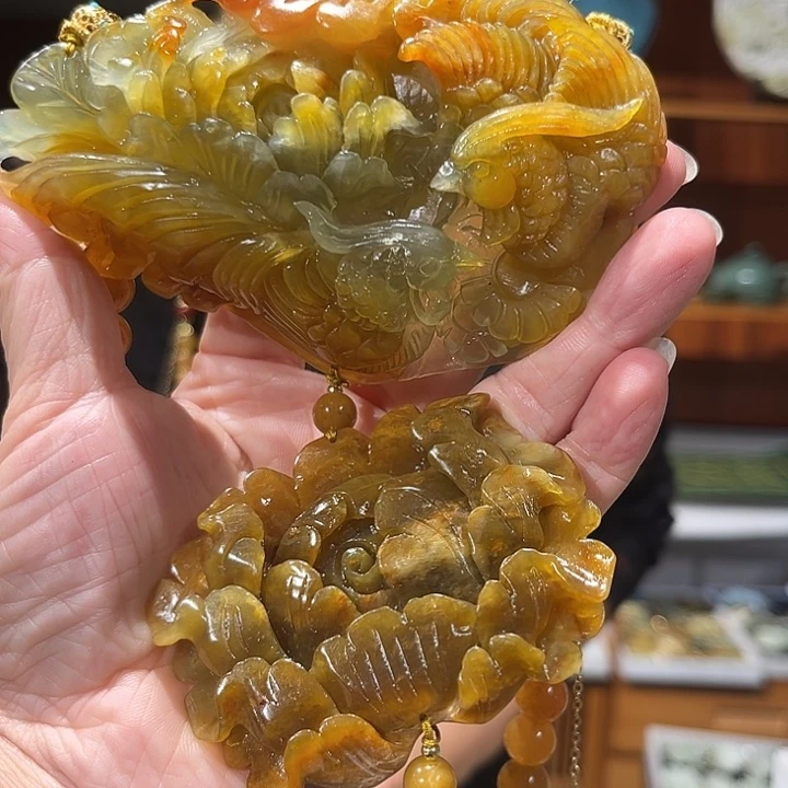 未镶嵌岫玉毛衣链