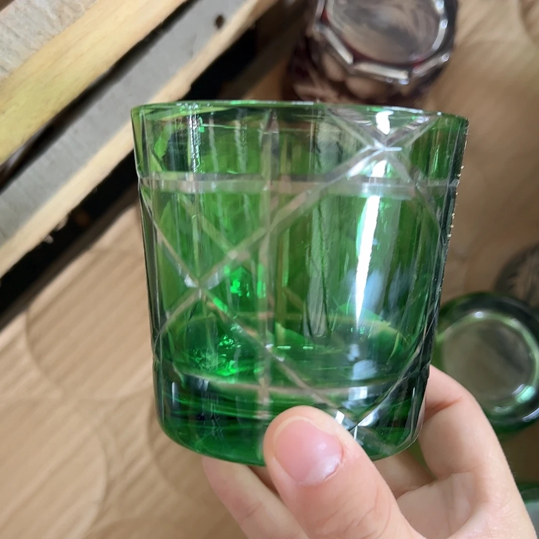 水晶玻璃高脚款微瑕一个