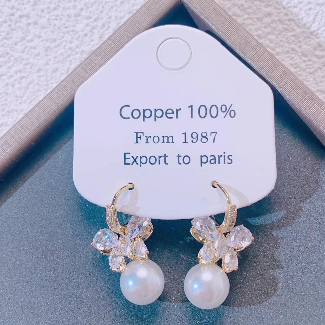 铜合金耳饰 气质轻奢时尚百搭个性精致甜美蝴蝶耳环5432