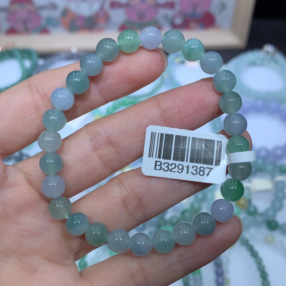 翡翠未镶嵌手链天然