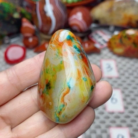 未镶嵌玛瑙/玉髓珠宝奇石文*山打孔不退不换