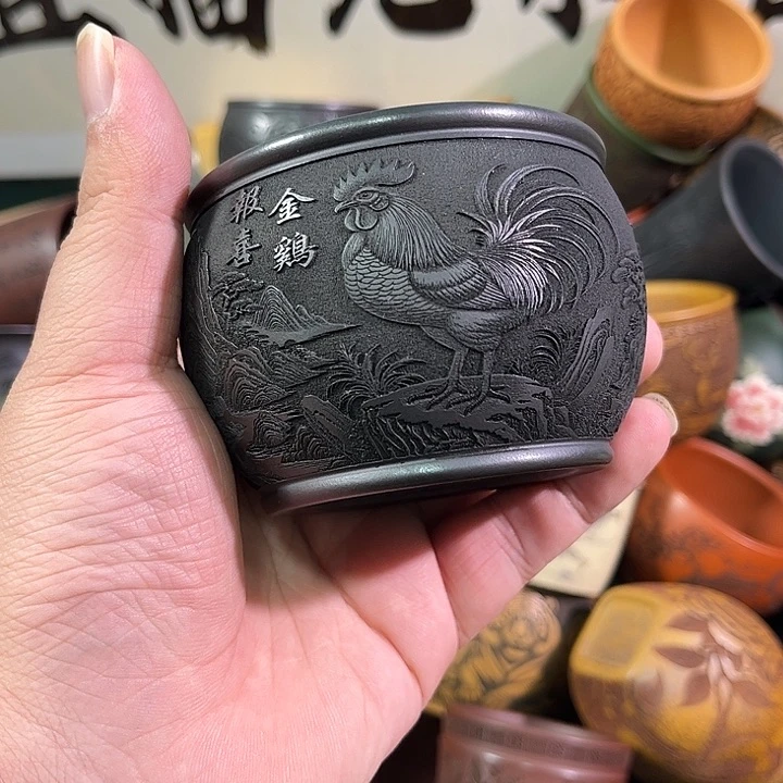 茶杯紫砂全手工紫砂主人杯