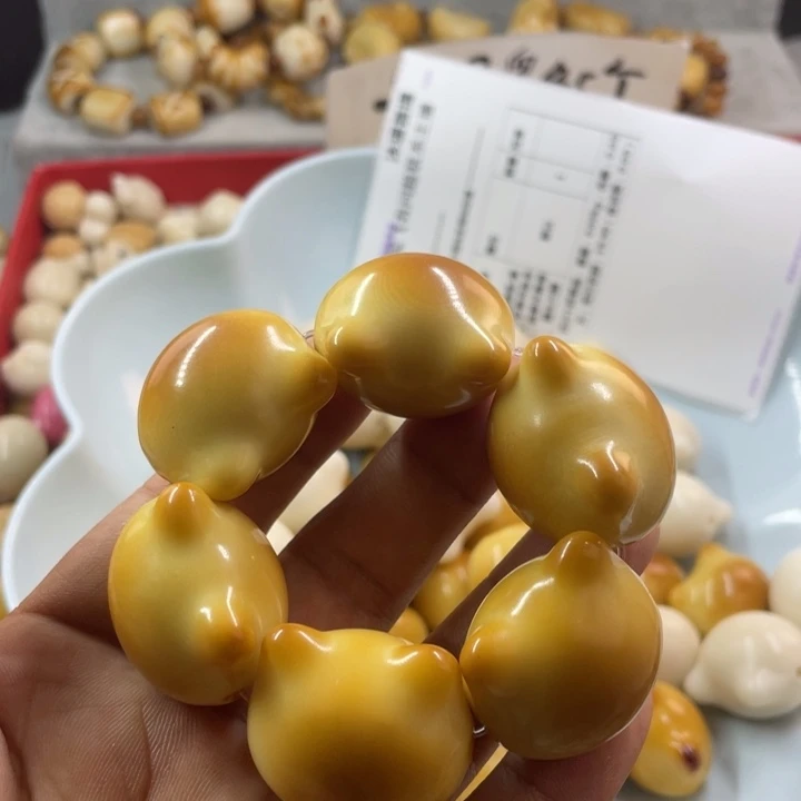 南***夏菩提根/象牙果吊坠全品象牙果烤猫头手捻卡28