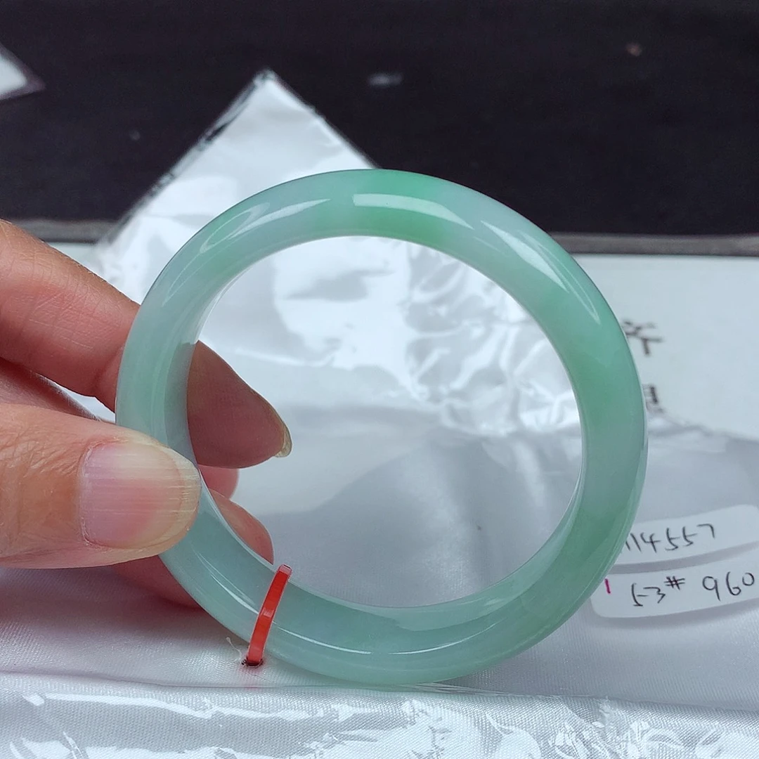 未镶嵌手镯翡翠53圈4557