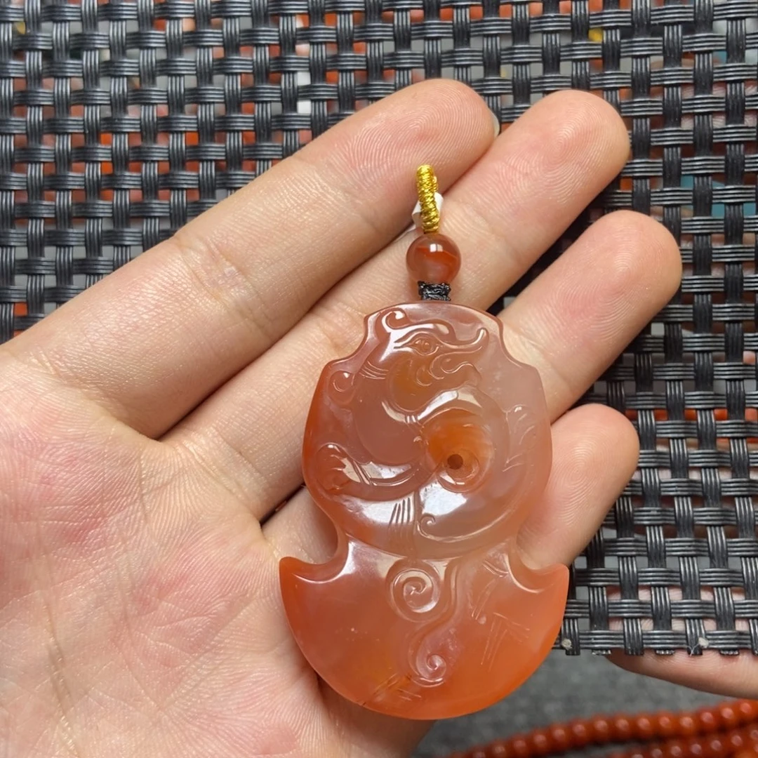 南红玛瑙未镶嵌吊坠(不含链)