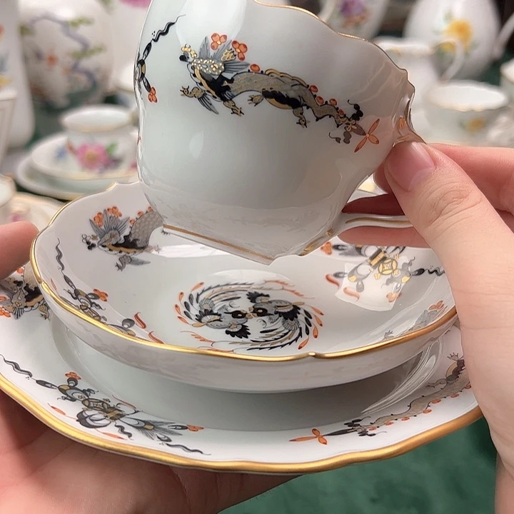 梅森画师款咖啡杯碟盘