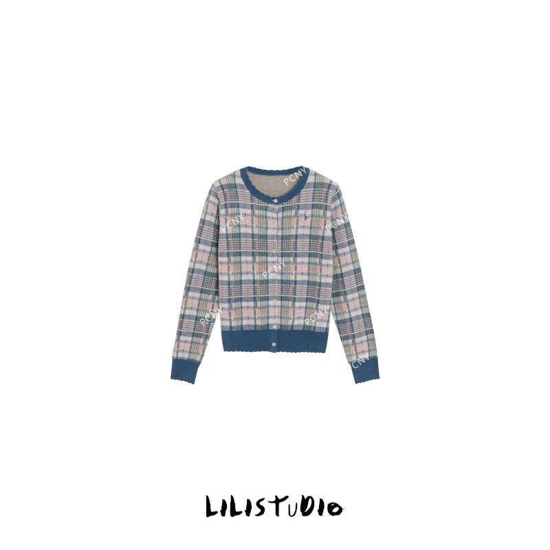 PCNY「织物画廊」不理理冬季新款小众女装时尚洋气百搭高级针织开衫