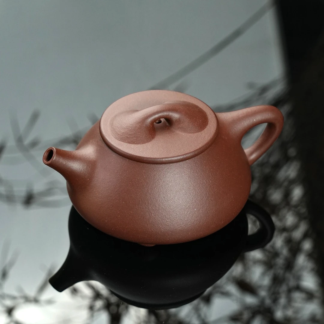 景舟石瓢 底槽青 约220cc 高端紫砂壶宜兴手制精品茶器