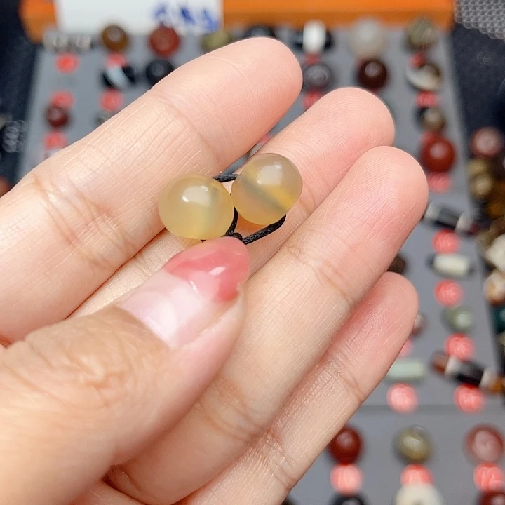 未镶嵌玛瑙/玉髓珠宝半成品圆*