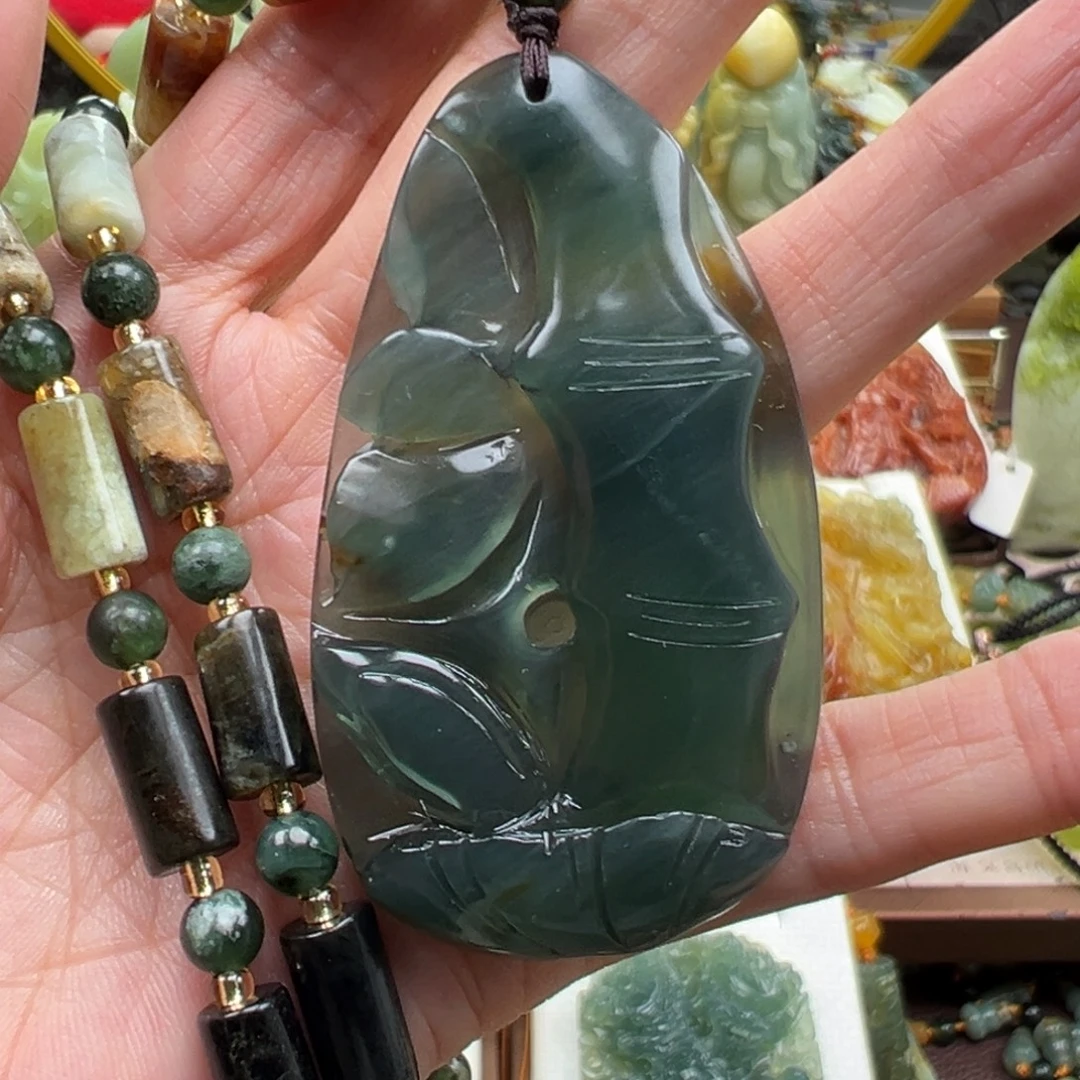 岫玉未镶嵌挂件挂件