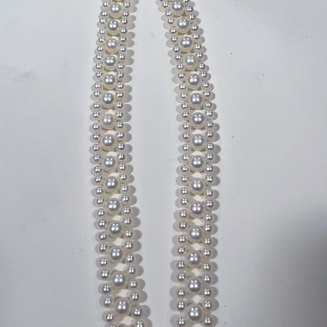 颈饰银S925镶嵌淡水珍珠