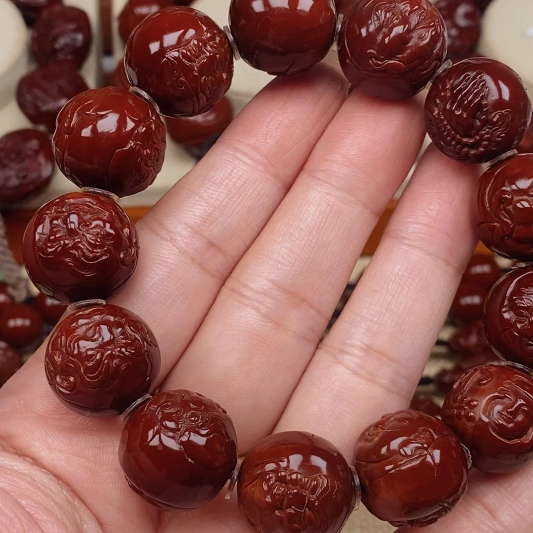 橄榄核吊坠୨****十八罗汉