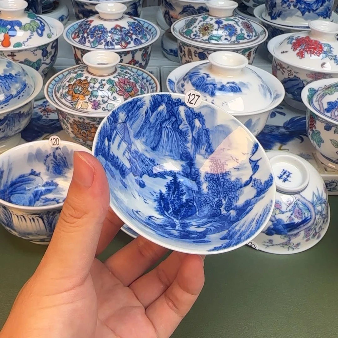 彦祖纯手工手绘茶具127